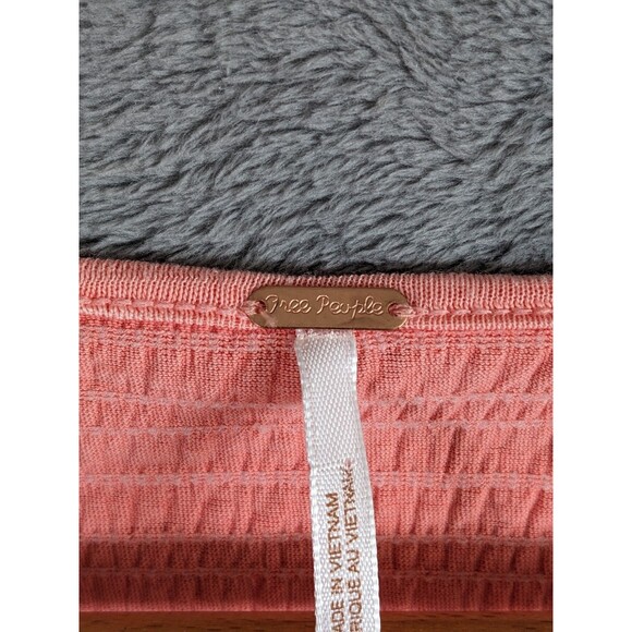 NWT Free People Elise Puff Sleeve Tunic Top Smocked Crop Boho Womens XS - Picture 5 of 11